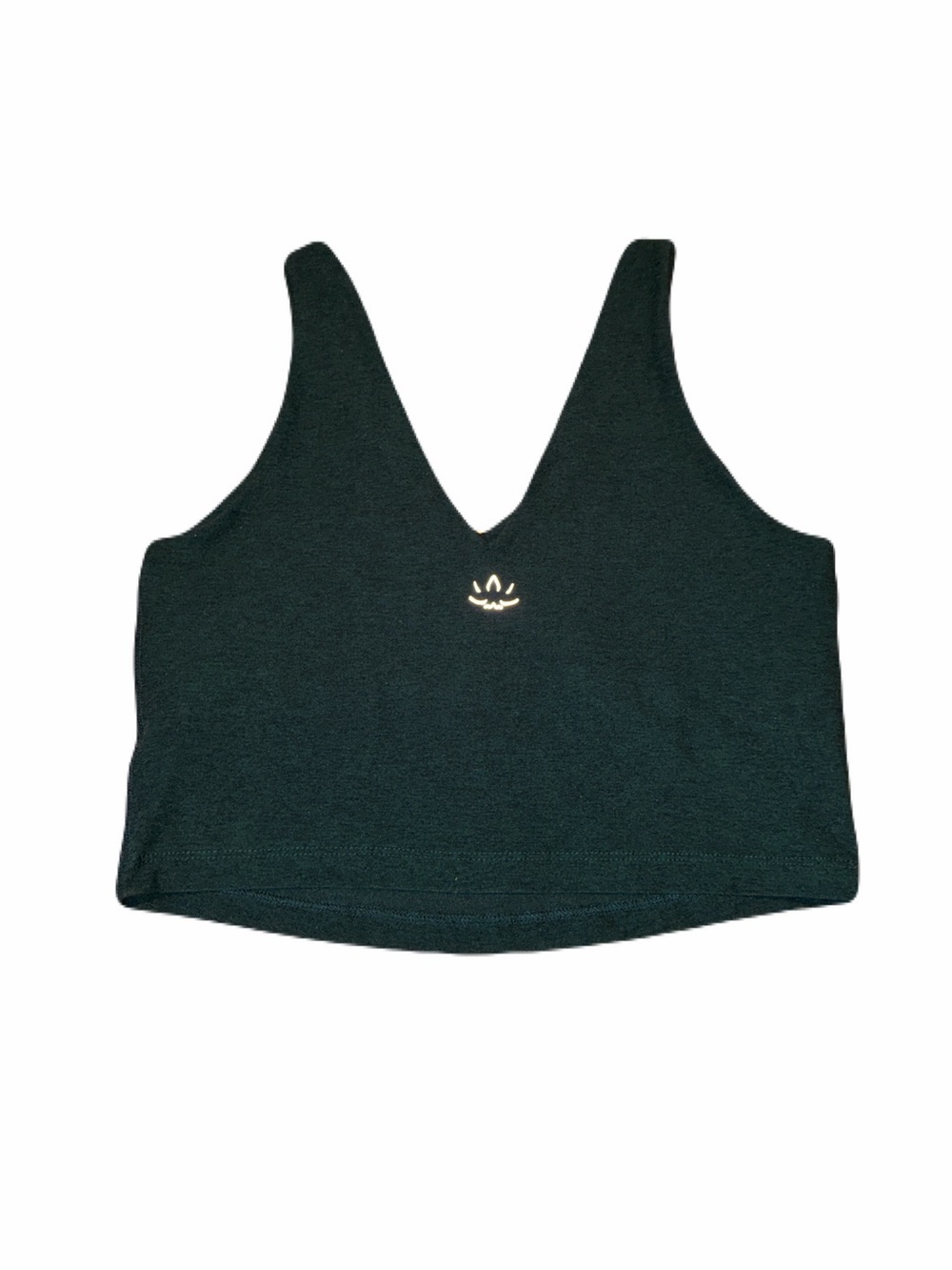 Beyond Yoga Spacedye Good Day Cropped Tank in Dark Spruce Green, Women’s Medium